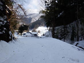 集落が見えてきた