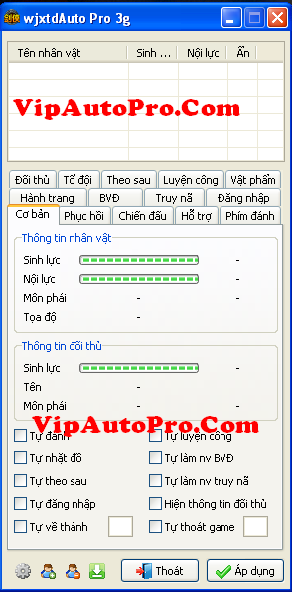 WjxtdAuto Pro Test 3L Auto Login + Auto Train + Auto PK Phiên Bản Mới Nhất Liên Thành Đại Chiến 3.0.4 1