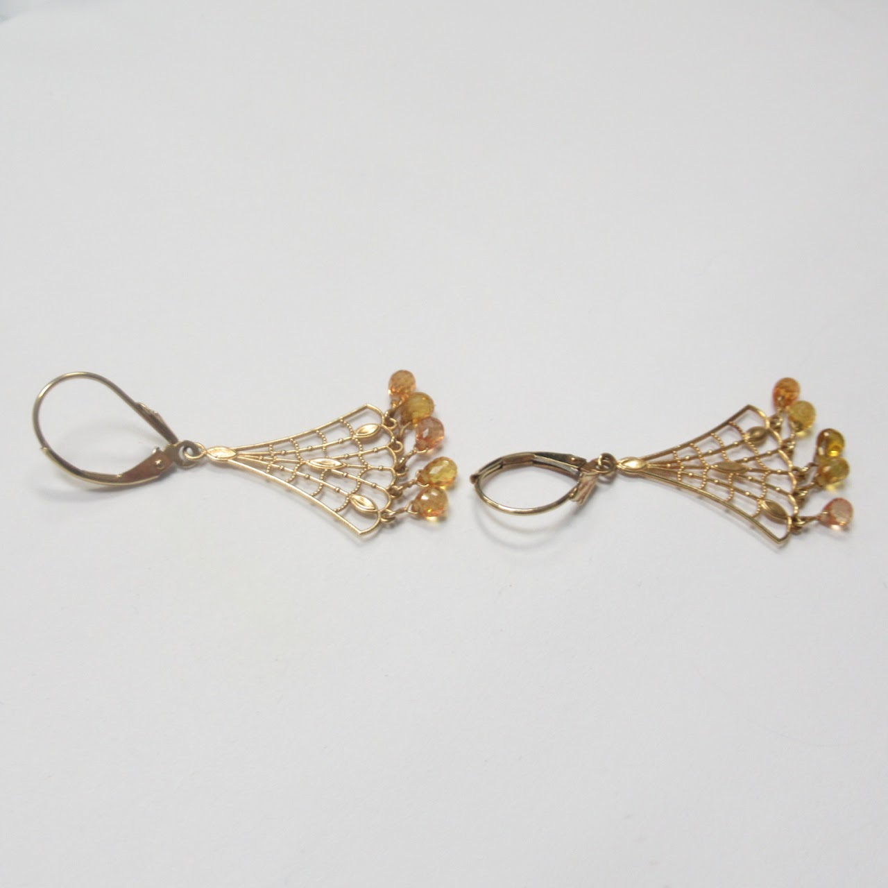 14K Gold & Citrine Earrings