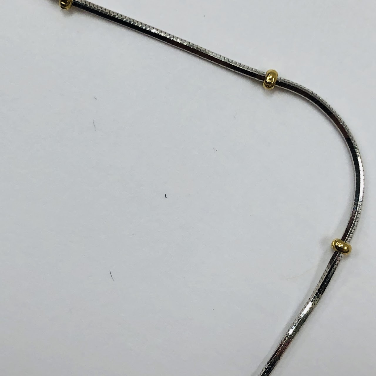 18K White and Yellow Gold Necklace