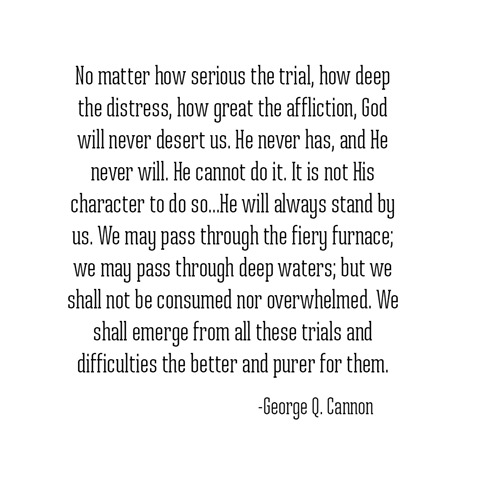 god will never desert us -- cannon