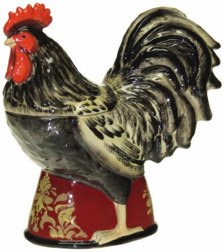  Certified International Avignon Rooster 3D Cookie Jar, 11-Inch