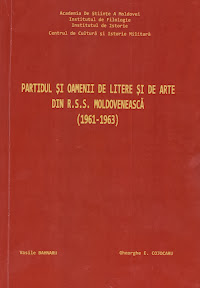 Cojocaru Gh., Bahnaru V. Partidul şi oamenii de litere şi arte din R.S.S. Moldovenească (1961-1963). Studiu şi documente. Chişinău: Tipografia „Bons Offices”, 2013.- 482 p. ISBN 978-9975-80-755-5 