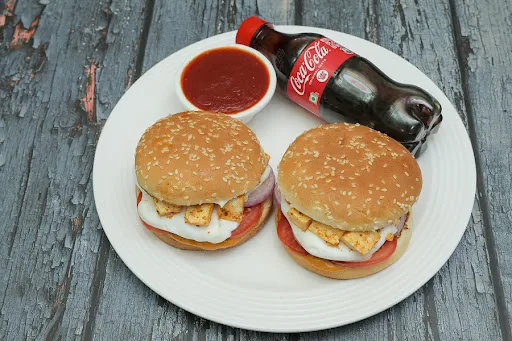 2 Paneer Burger And 250ml Cold Drink