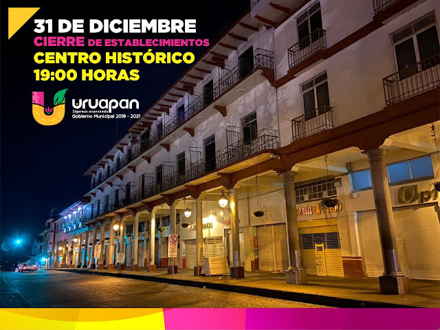 Además de ley seca, hasta el dos de enero, en el centro de la ciudad, habrá cierre anticipado de establecimientos comerciales y de servicios.