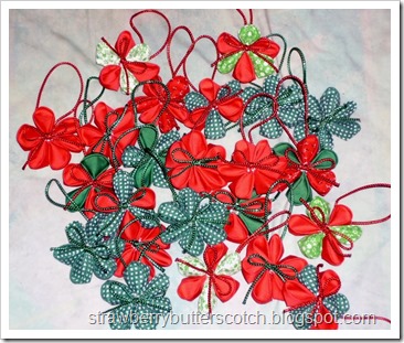 Kanzashi Christmas Ornaments