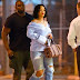 Pregnant Rihanna steps out in distress jeans,and boyfriend T.shirt (See photos)