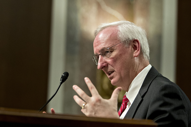 Jeffrey A. Rosen, the deputy transportation secretary, is pushing an aggressive rollback proposal on automotive pollution with the expectation that any legal challenge would end up before a more conservative Supreme Court. Photo: Andrew Harrer / Bloomberg