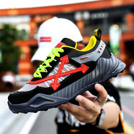 Title 6, Mens thick-soled old shoes providing comfort a...