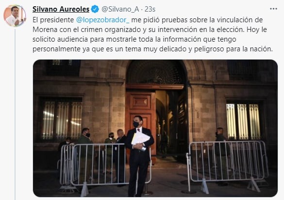 No fue recibido el gobernador de Michoacán en Palacio Nacional