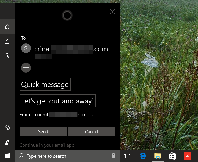 Cortana, câu hỏi, lệnh, Windows 10