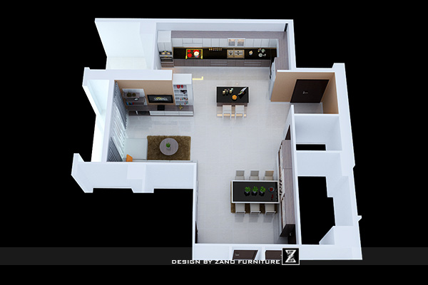 Thiết kế nội thất căn hộ chung cư 147m2, 3 phòng ngủ khu Central Sunrise City