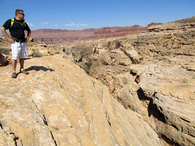 Chris looking out over the canyon