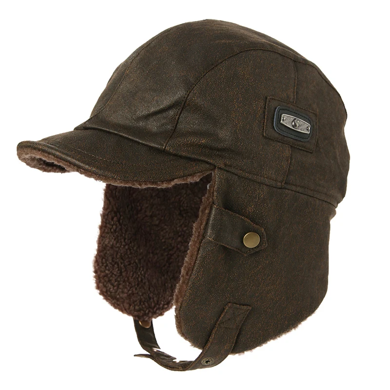 Russische Lei Feng wintermuts, warm en winddicht. Beschermt hoofd en oren tegen de kou en wind. Perfect voor koude weersomstandigheden.