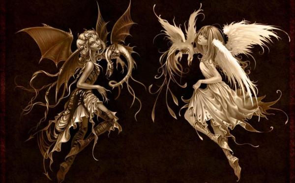 Angel And Devil, Gothic Angels