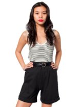 <br />American Apparel Women's Military Cuff Short