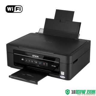 How to reset flashing lights for Epson XP-204 printer