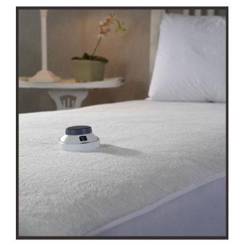  Soft Heat Electric Heated Warming Microplush Top Mattress Pad, White