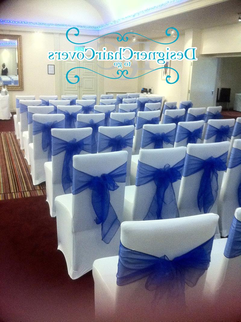 navy blue organza sashes