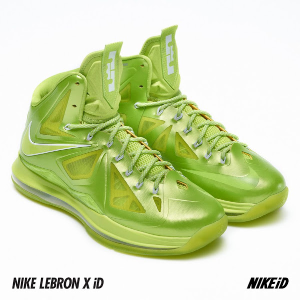 New Nike LeBron X iD Samples Atomic Green amp SilverNavy