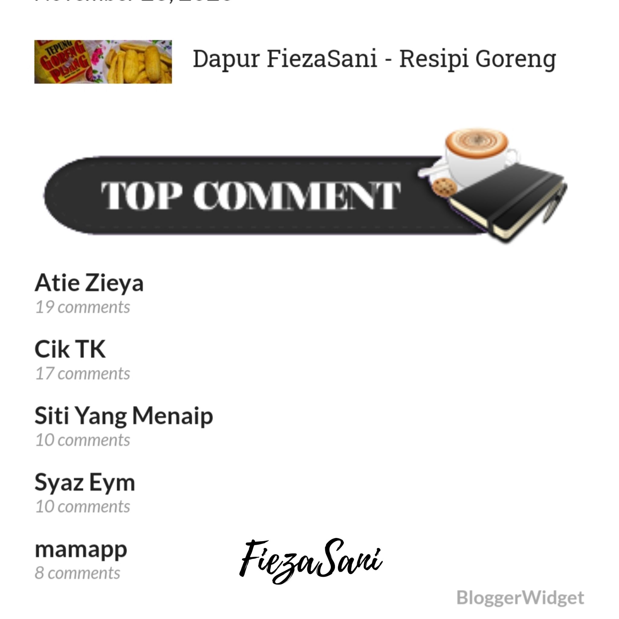 top pengomen blog