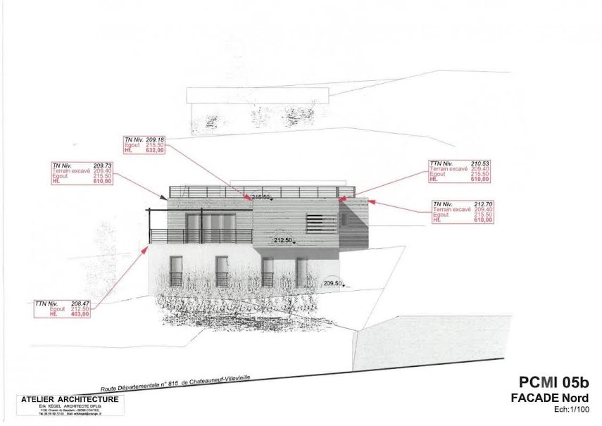 Vente terrain à batir  1003 m² à Contes (06390), 223 000 €