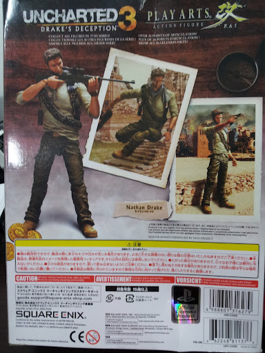 Uncharted 3 Play Arts Kai Series 1 Nathan Drake Action Figure