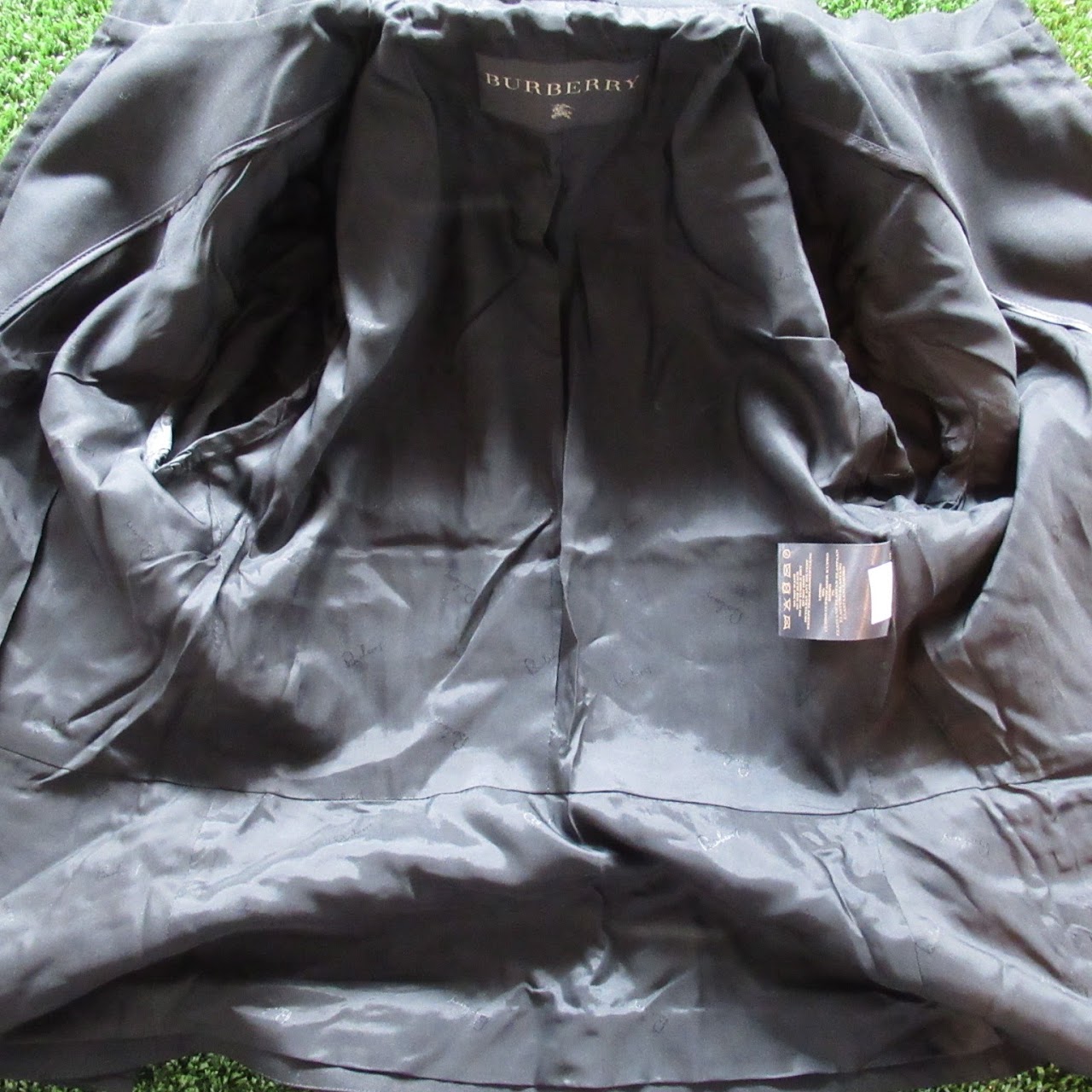 Burberry Black Virgin Wool Jacket