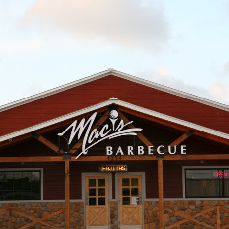 Mac's Barbecue #Fore! logo