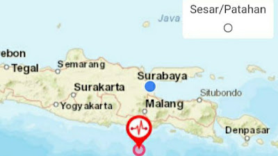 Gempa 6.7 di Malang terasa sampai  di Pasuruan