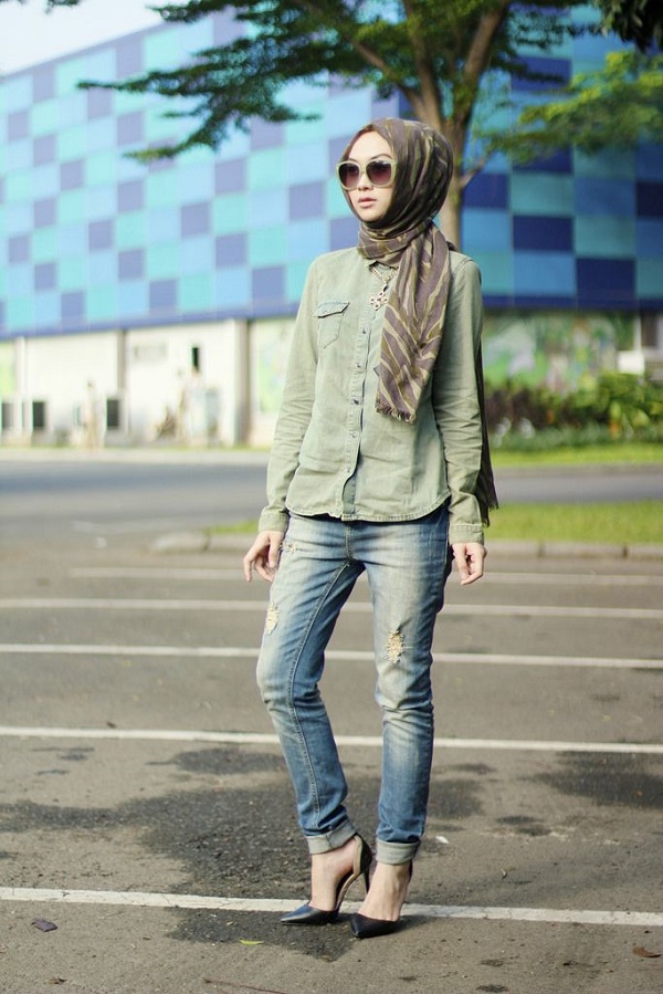 casual style hijab