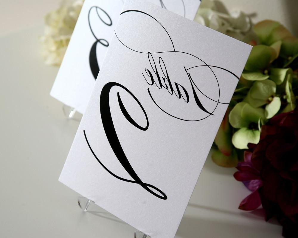 Table Numbers - Set of 20 in