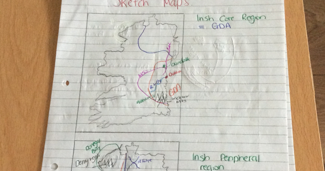 Simple How To Draw A Sketch Map Geography Leaving Cert for Kids