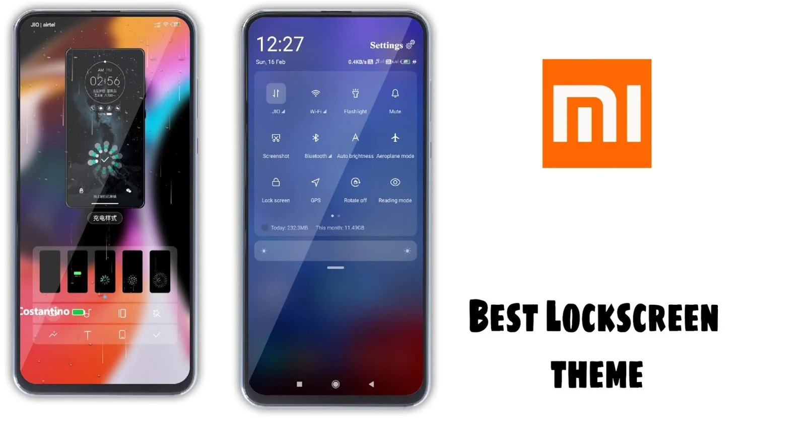 Best MIUI 11 Third party Theme | Best lockscreen theme for MIUI