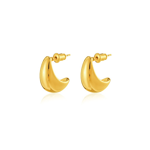 Title 5, Water Metal Drop Twist Exquisite Earrings. Uniq...