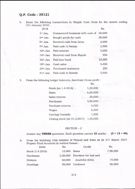 Bangalore University B B A Management Paper 1 3 Financial Accounting Bangalore University B B A Management Paper 1 3 Financial Accounting