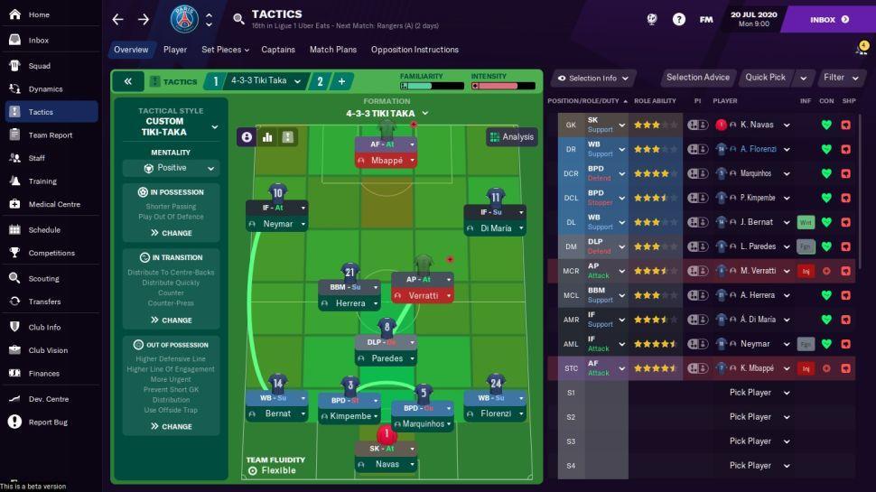 Football Manager 2021 MOBILE - TOTAL POSSESSION TACTIC (4-3-3) 