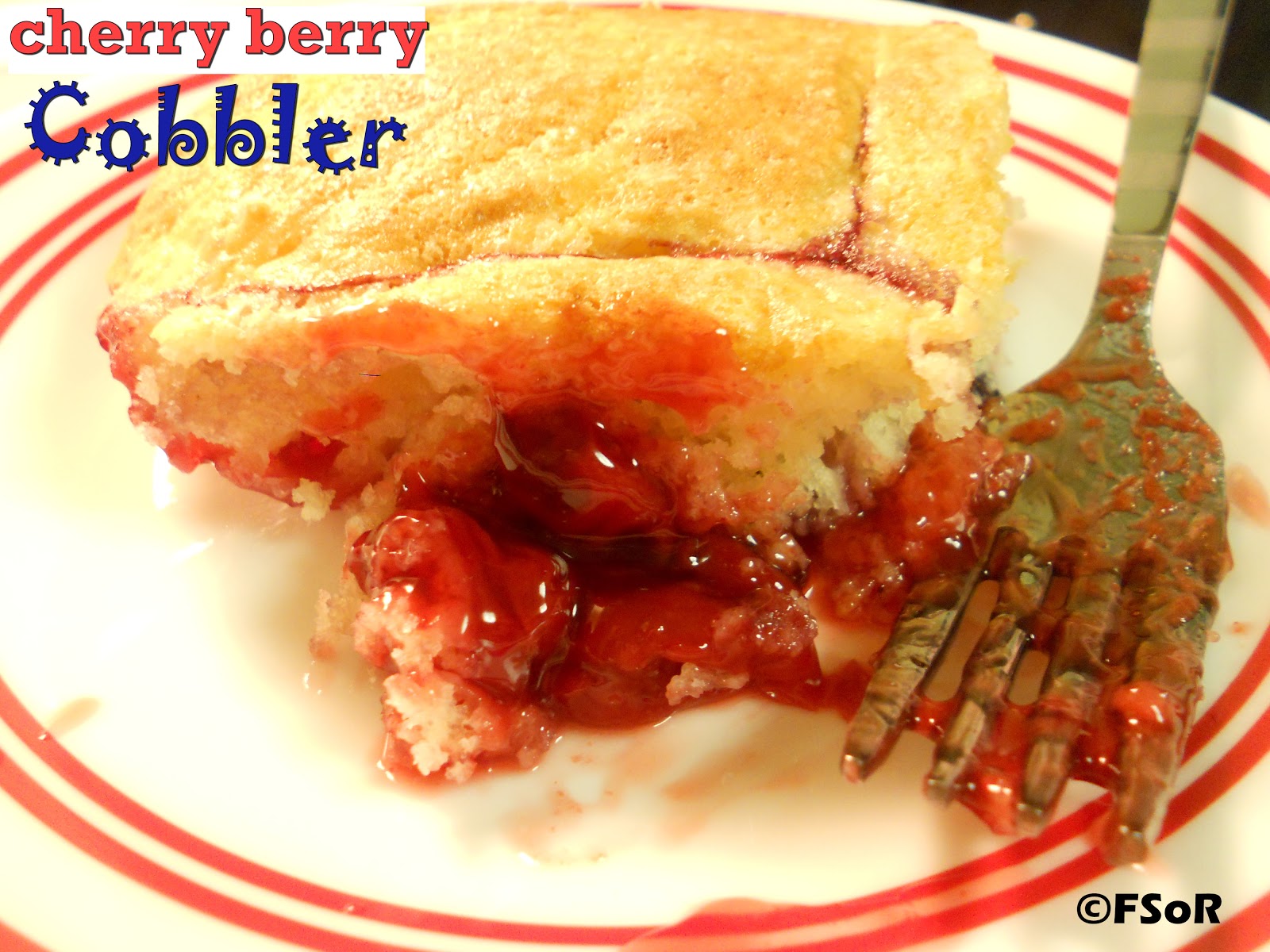 Fantastical Sharing of Recipes Cherry Berry Cobbler