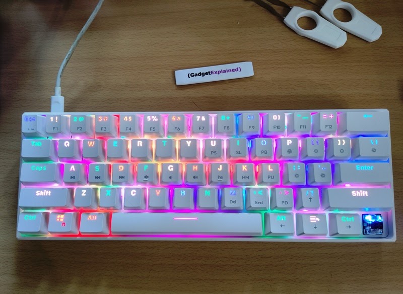  DIERYA 60% Mechanical Keyboard, DK61se Wired Gaming