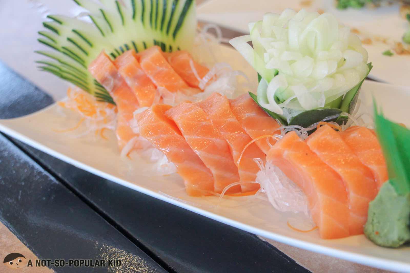 Salmon Sashimi of Yatai Japanese Paluto in Seascape Village