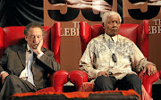 Jakes Gerwel, left, admonished South Africans not to idolise Nelson Mandela as some kind of saint. 