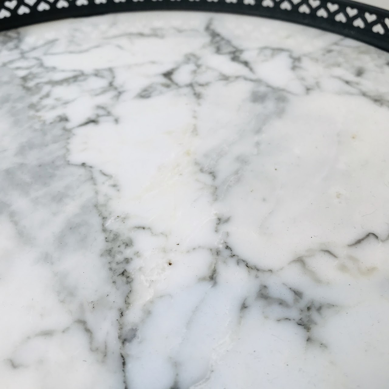 Marble-Top Accent Table