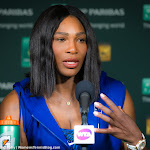 INDIAN WELLS, UNITED STATES - MARCH 10 : Serena Williams talks to the media 2016 BNP Paribas Open