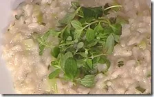 Risotto con asparagi e maggiorana