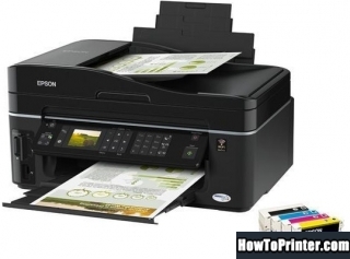 Reset Epson TX610FW printer by Resetter program