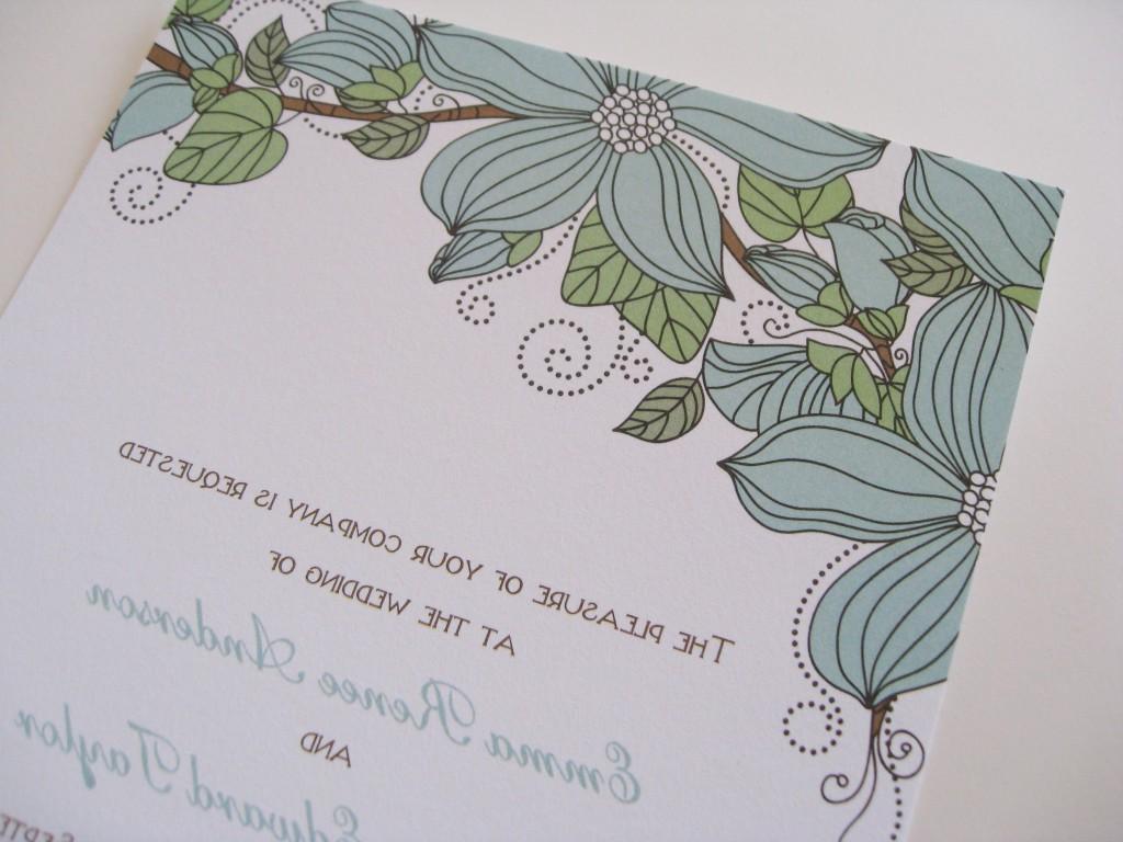 modern wedding invitation