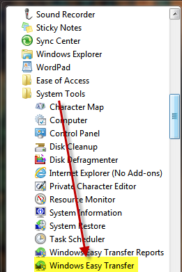 Windows Easy Transfer