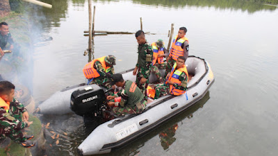 SAR Lanudal Tanjungpinang Laksanakan Pencarian Korban Buaya