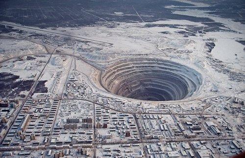 Mirny Diamond Mine of Siberia