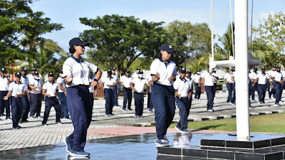 Lantamal XI Merauke Laksanakan Olahraga dan Jalan Sehat Bersama